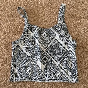 Aeropostale Patterned Crop Top
